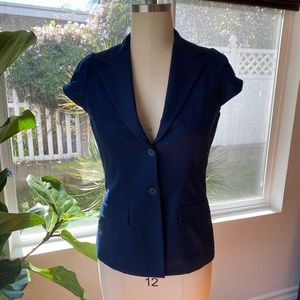 Tahari, Short Sleeve Blazer - Navy